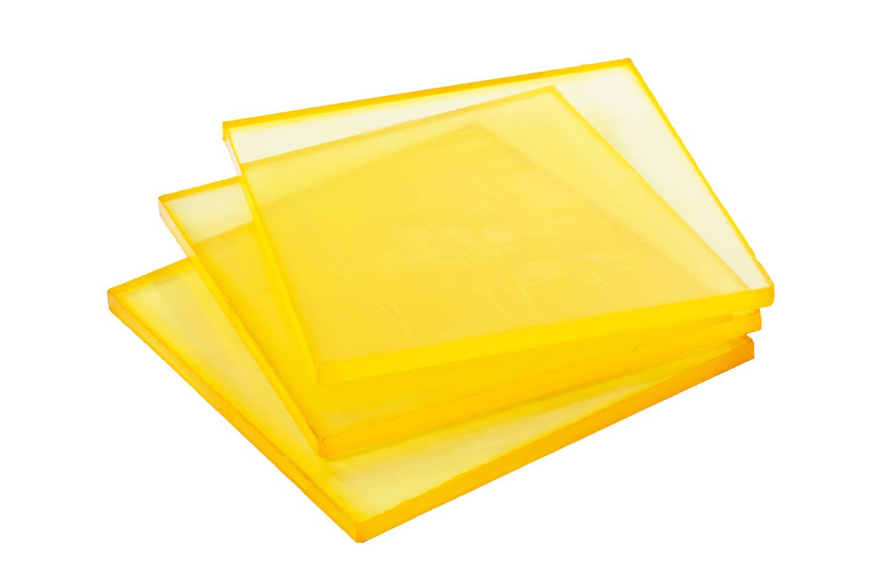 Полиуретан листовой 25 мм (500х500 мм, 7.2 кг, жёлтый) Китай