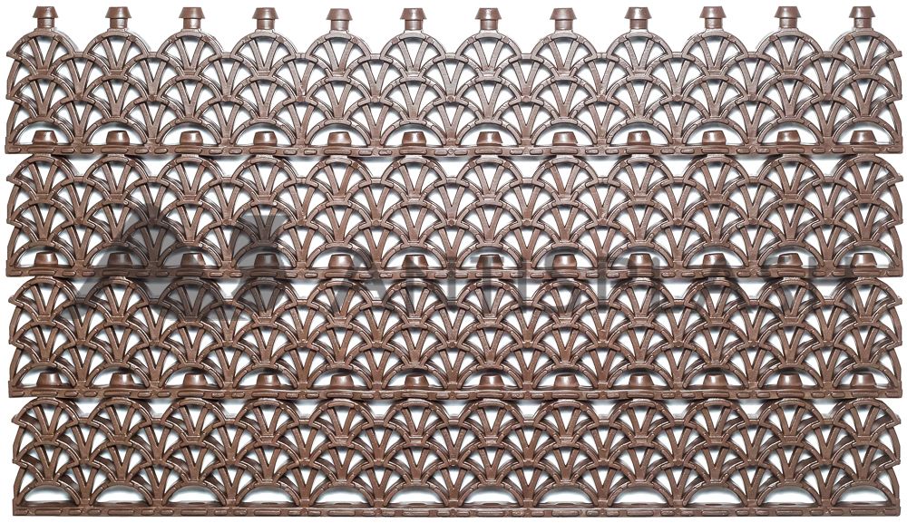 Ячеистое модульное покрытие «Прима», 20 мм, шоколад