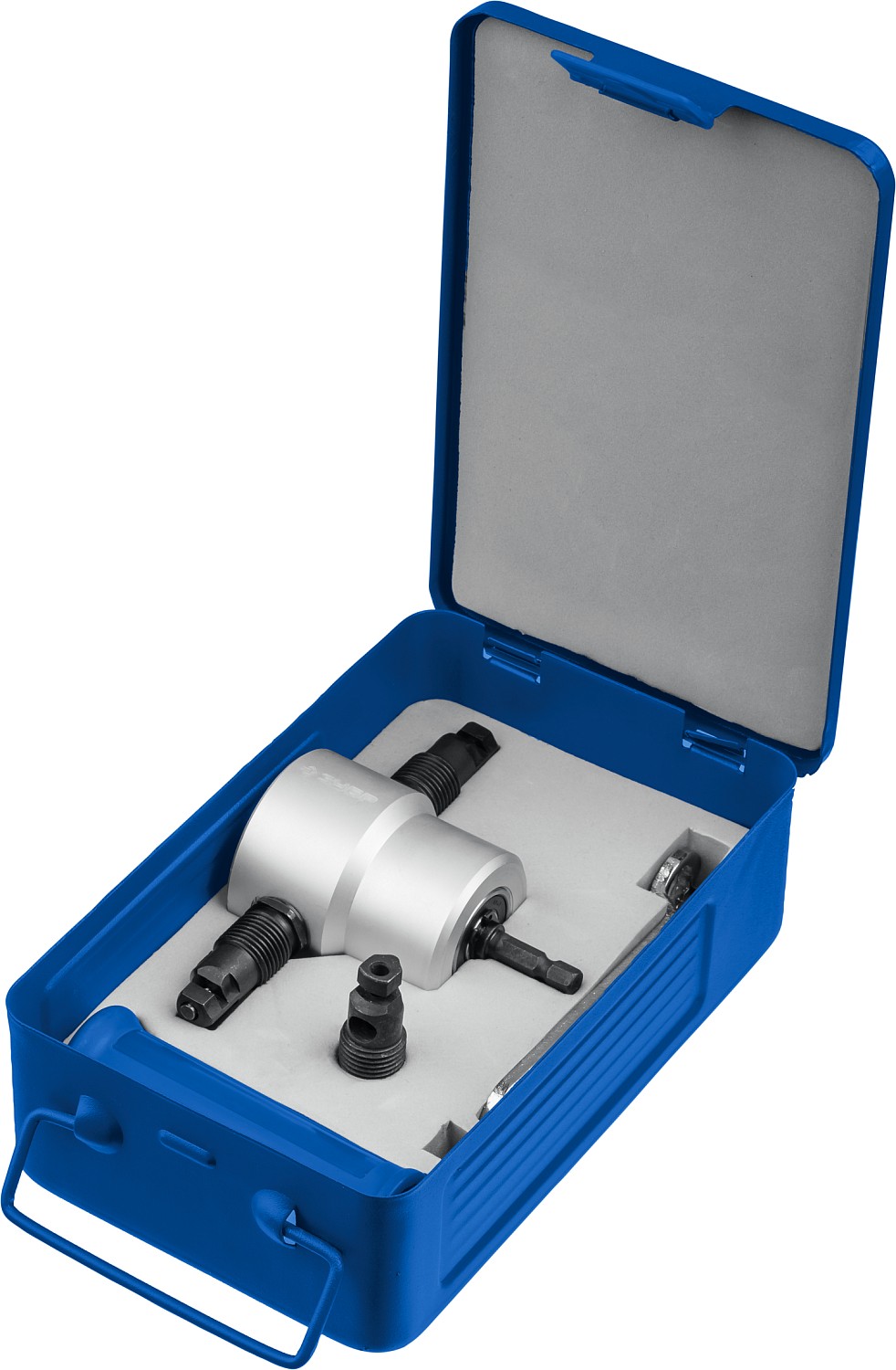 ЗУБР Сверчок, набор в кейсе, насадка-ножницы для реза листового металла, Профессионал (23294)