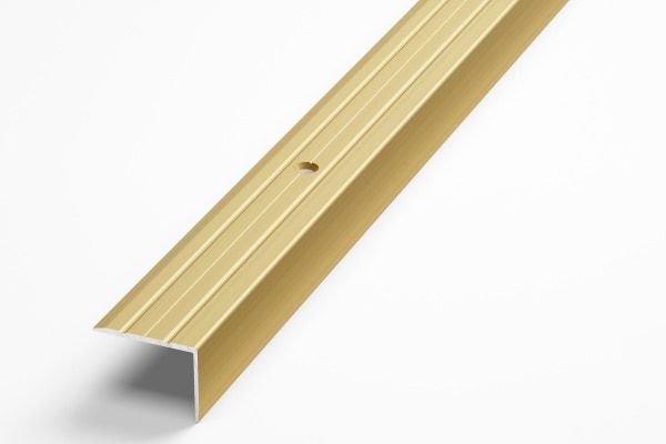 Порог алюминиевый  угловой Д-3 24x20x900 мм, Золото КЕ