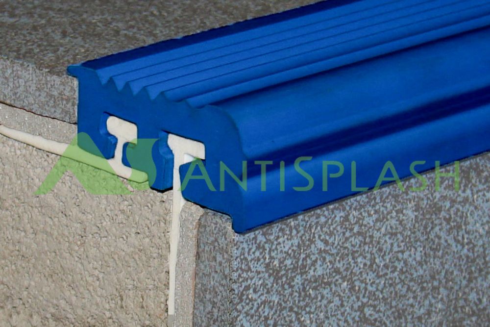 Угол с двумя закладными элементами, синий