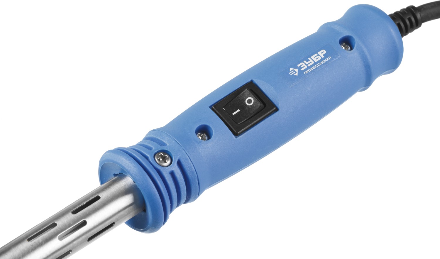 ЗУБР Ceramic PRO, 200 Вт, клин, высокомощный электропаяльник с пластиковой рукояткой, Профессионал (55301-200)