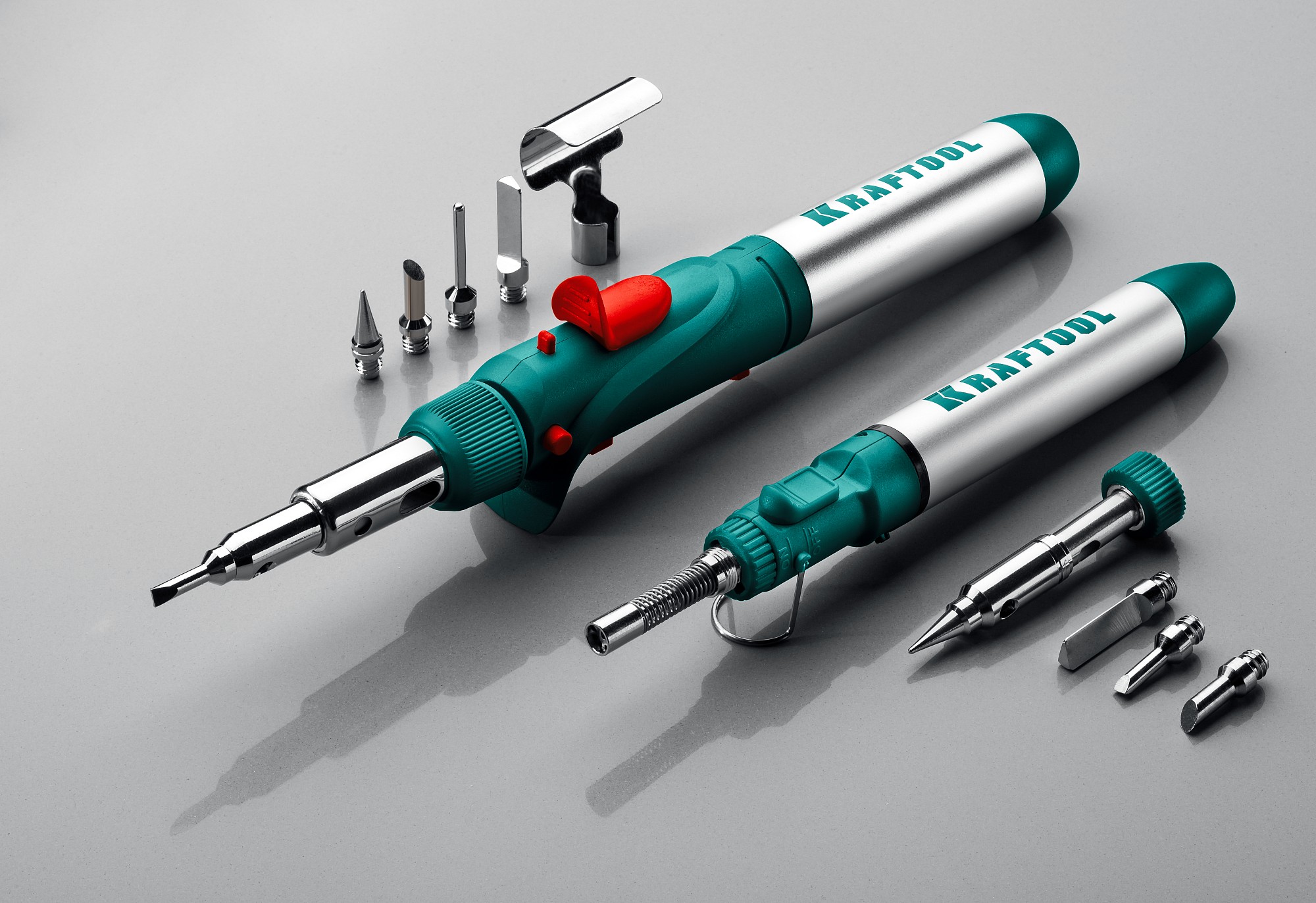 KRAFTOOL SolderGas, 70 A, 30 - 70 Вт, 1300°С, горелка, фен, набор 3 в 1, газовый паяльник (55504-H3)