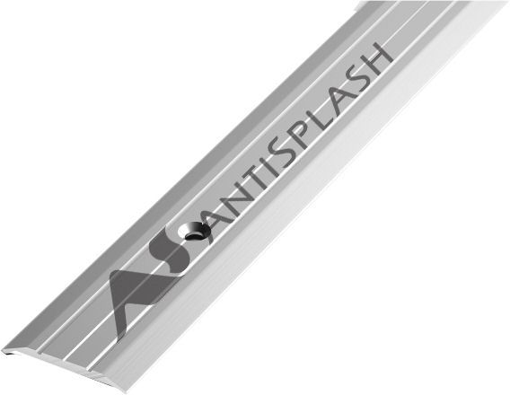 Порог алюминиевый  ПС-01 25x3x2700 мм, анод люкс серебро