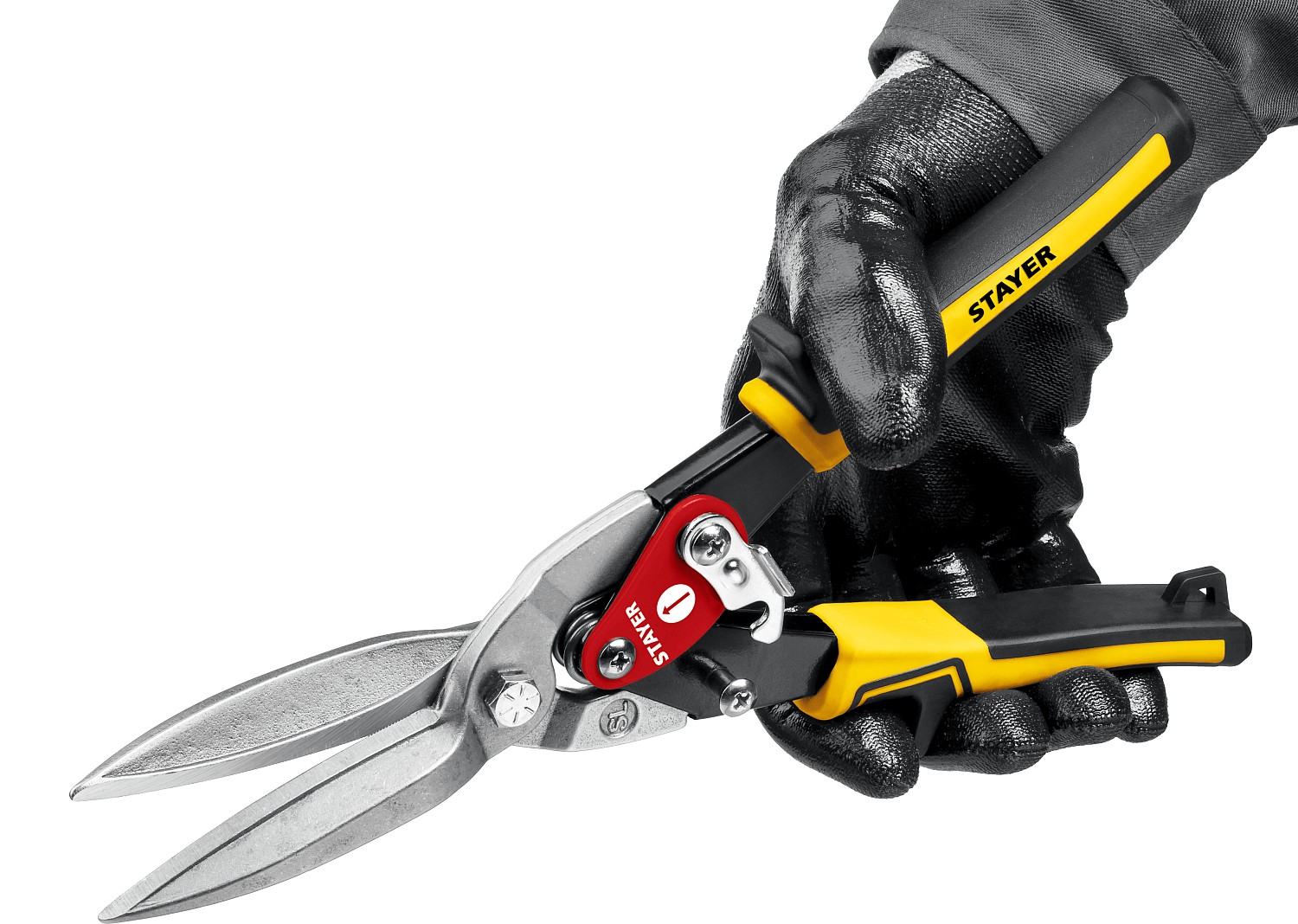 STAYER Cobra, 290 мм, прямые удлинённые ножницы по металлу (23055-29)