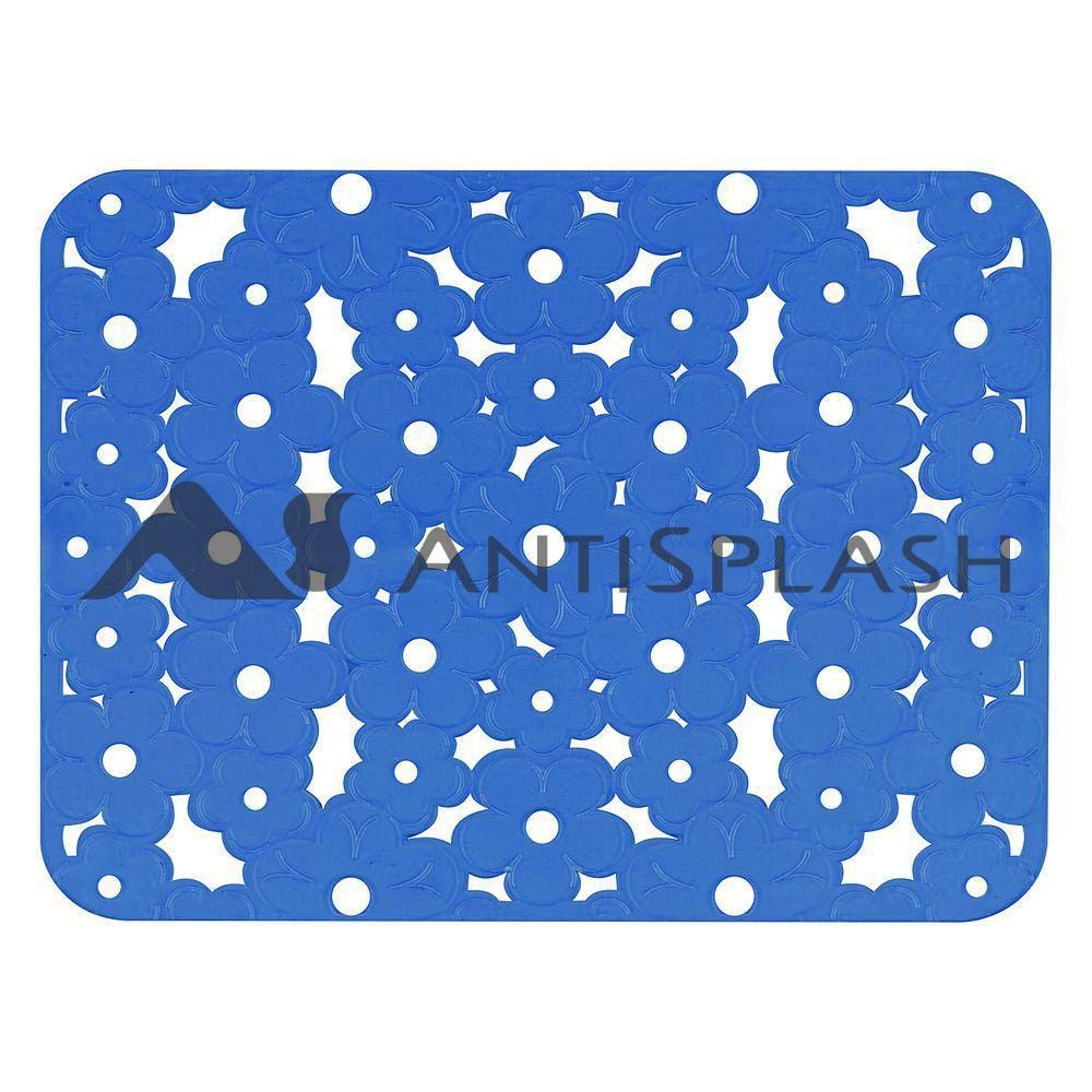 Коврик в раковину "Ромашка" 25*31 синий