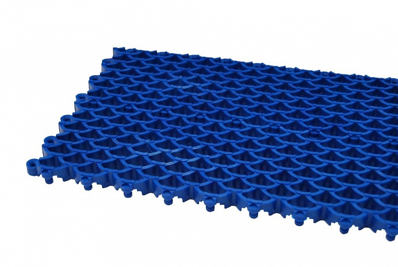 Ячеистое модульное покрытие "Барьер" (100x400x16 мм.) синий