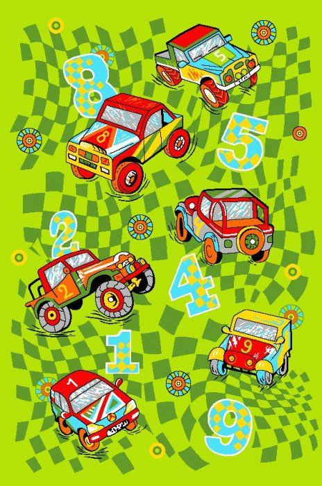 Детский коврик Ралли 600 принт 1,0*1,5м