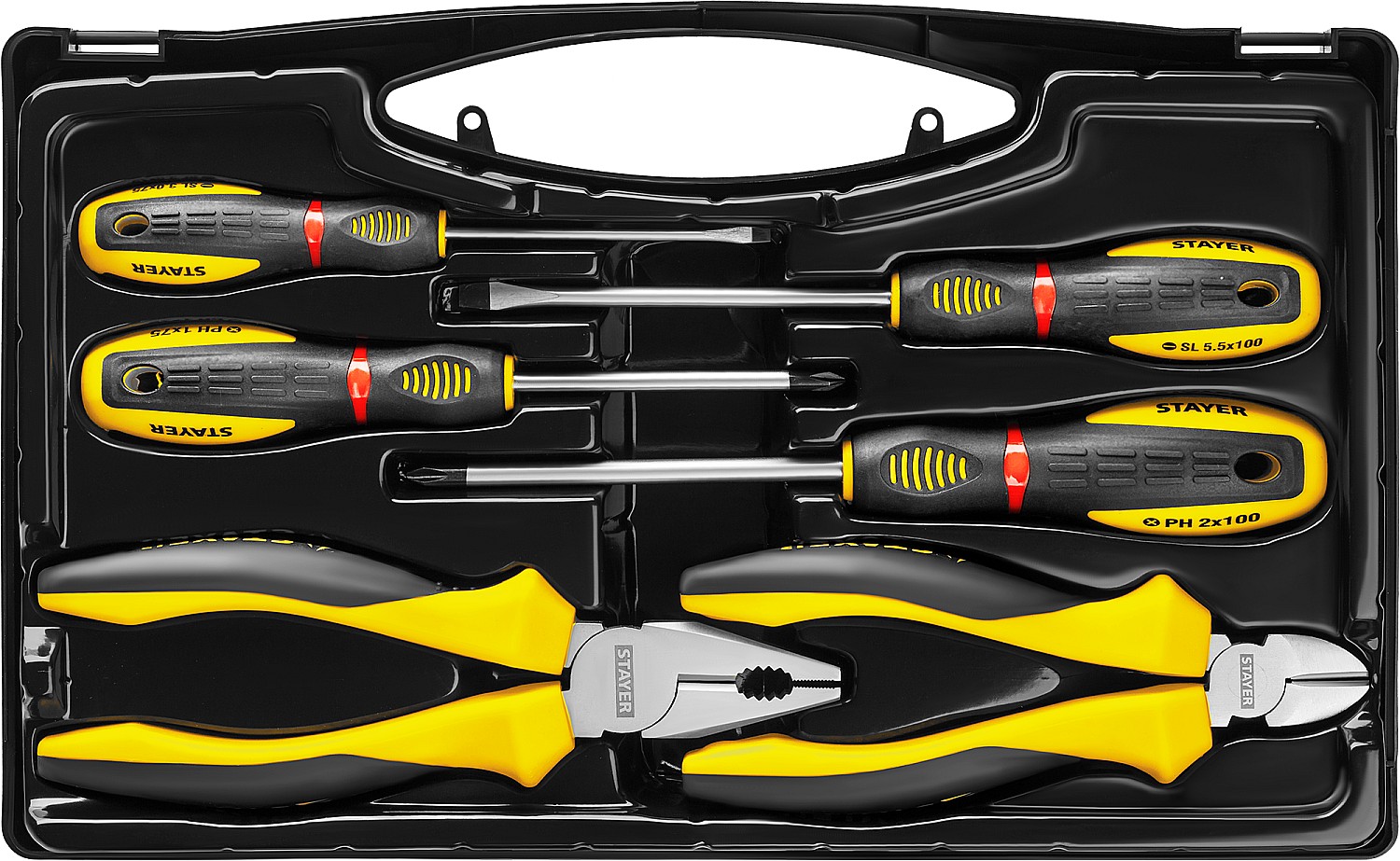 STAYER Hercules, 6 предм., набор губцевого инструмента (2202-H6)