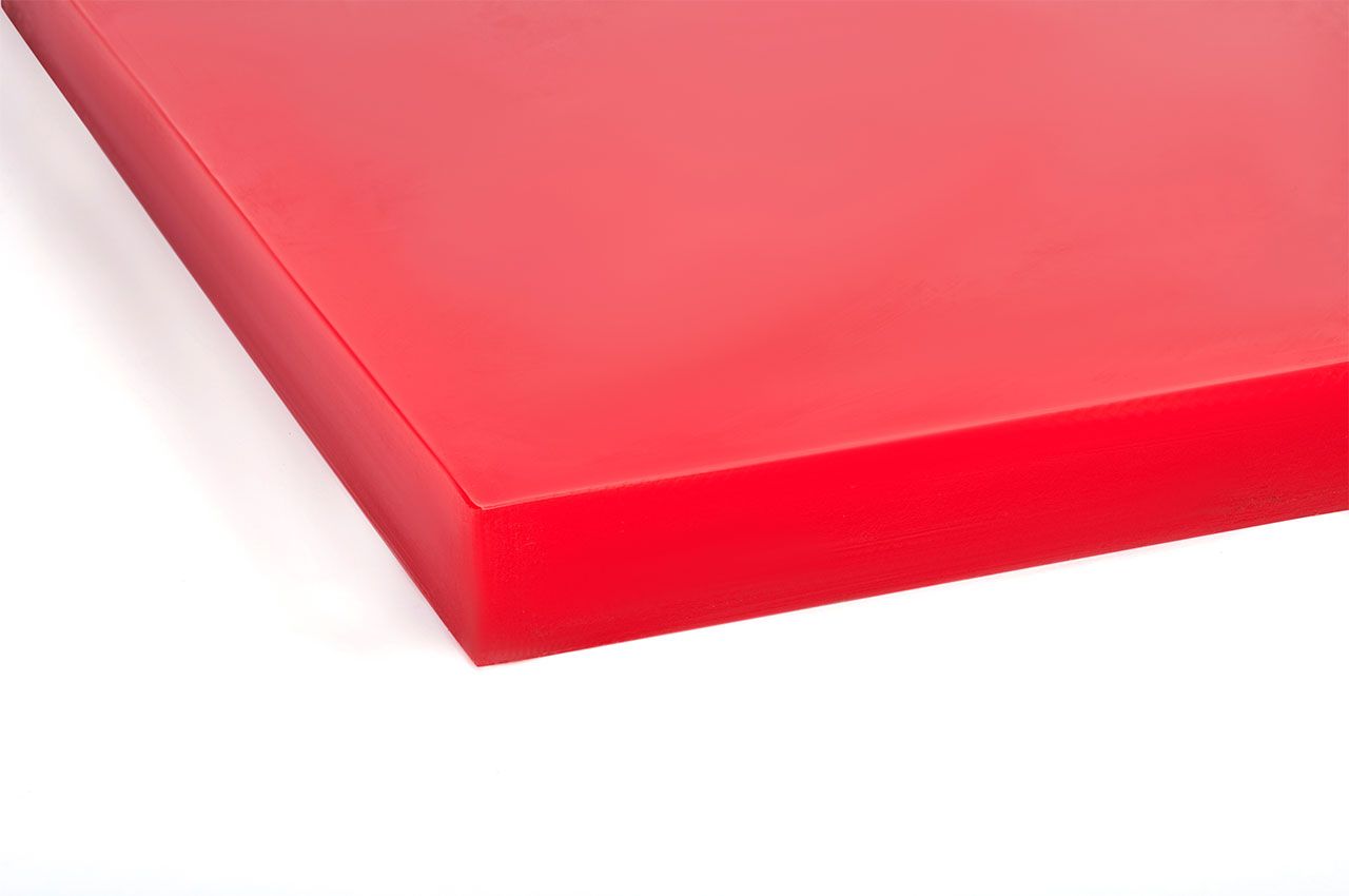 Полиуретан листовой 50 мм (500х500 мм, 15.7 кг, красный) Россия