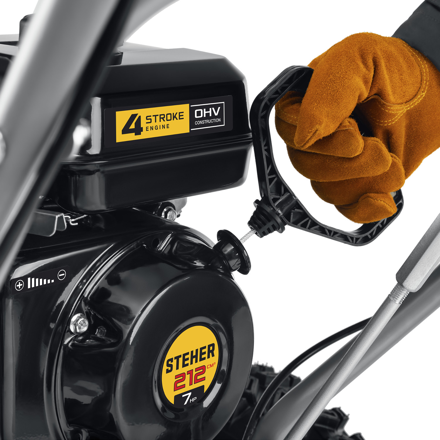 STEHER 62 см, бензиновый снегоуборщик с электростартером, EXTREM (GST-762E)