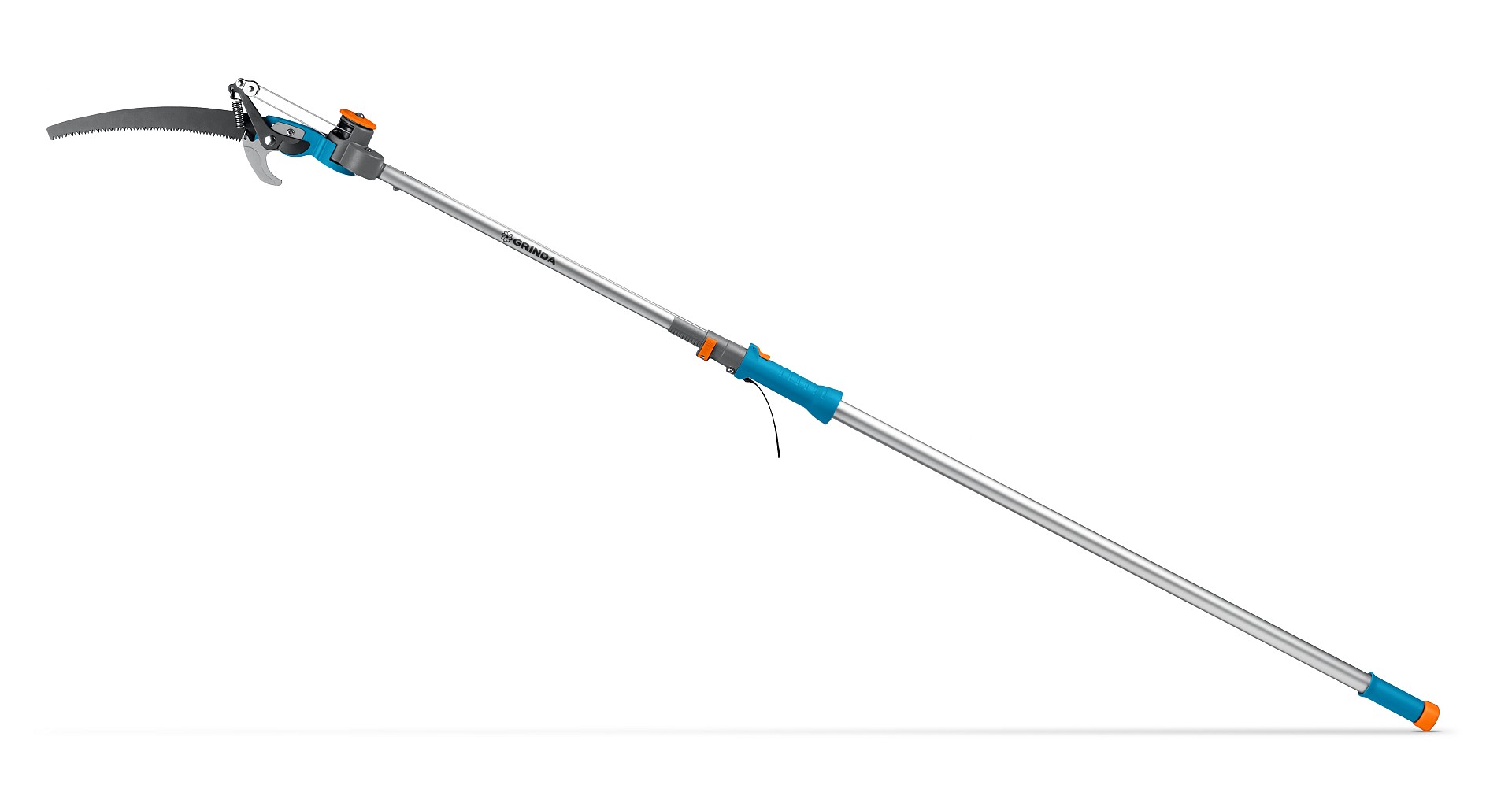 GRINDA GX-4000, длина 2-2,8 м, пила 350мм, рез до 30 мм, лезвия из нержавеющей стали, телескопический высоторез с пилой, PROLine (424530)