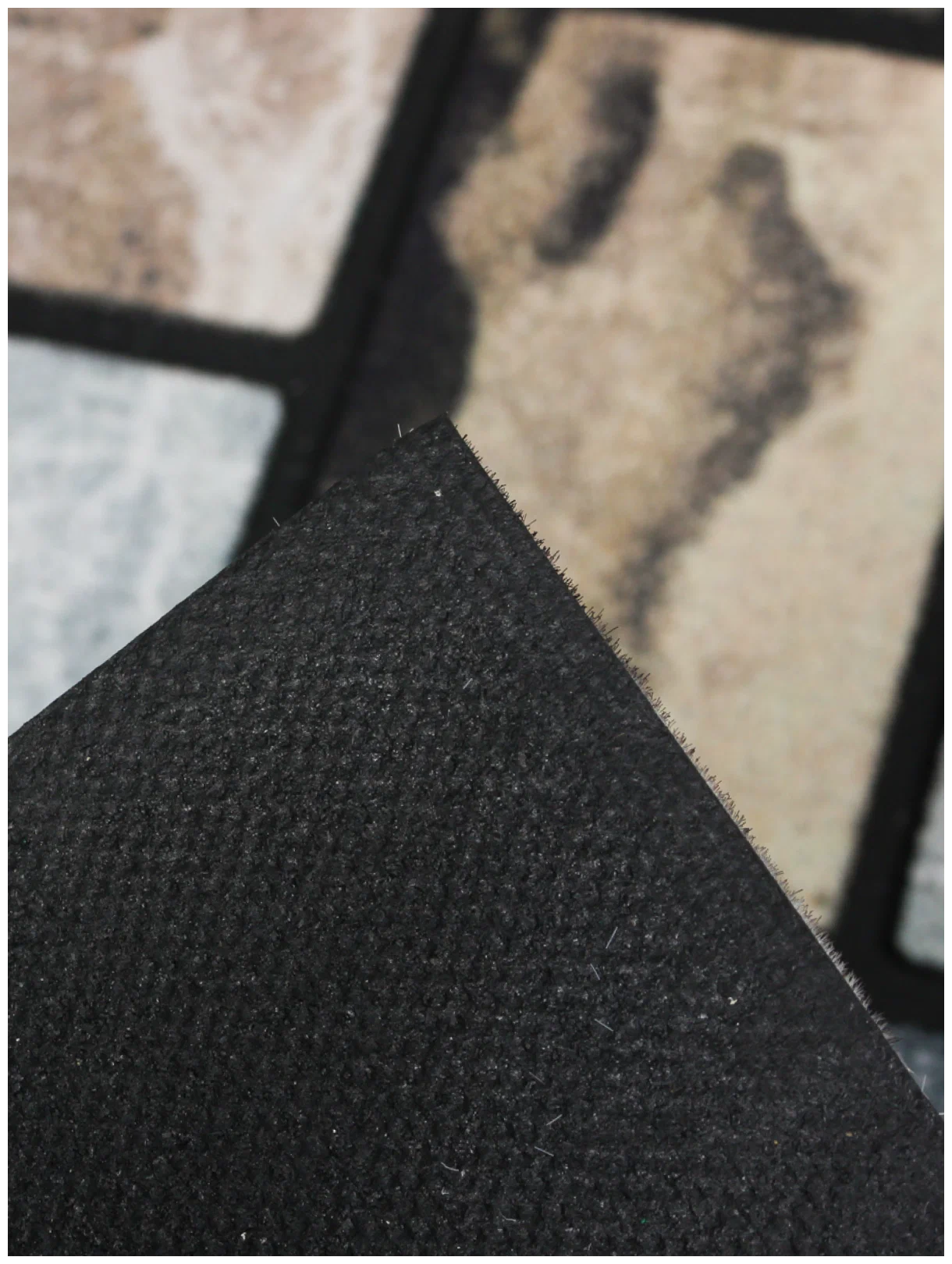 Коврик придверный флокированный "Брусчатка" 60х90 см