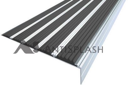 Алюминиевый угол-порог АУ-160, 1000 мм, черный