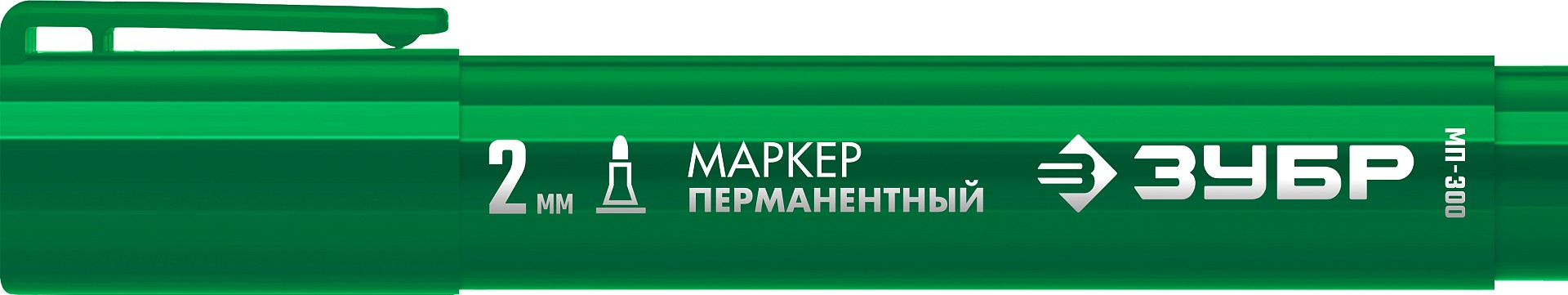 ЗУБР МП-300 зеленый, 2 мм перманентный маркер (06322-4)