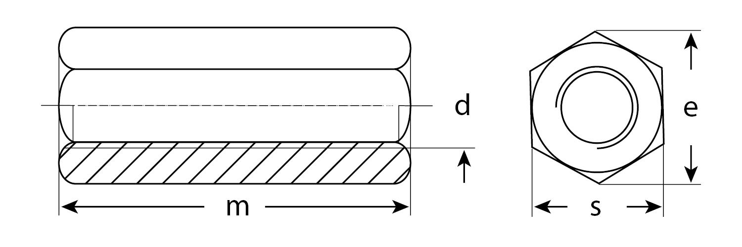 ЗУБР DIN 6334, M16, цинк, 5 кг, переходная гайка (303750-16)