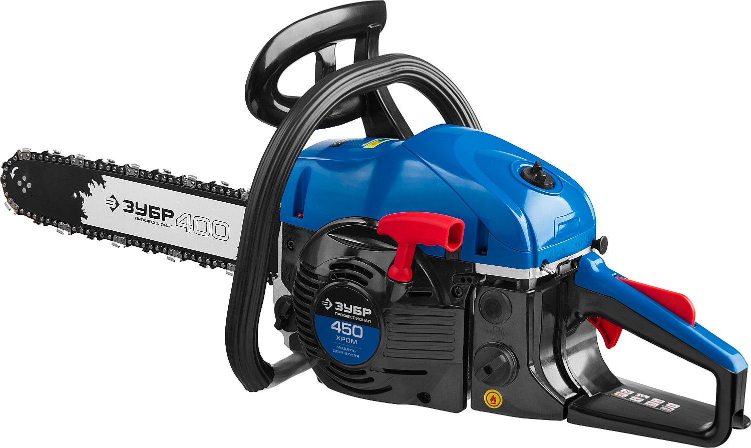 ЗУБР 45 см3, 40 см, бензопила, Профессионал (ПБЦ-450 40П)