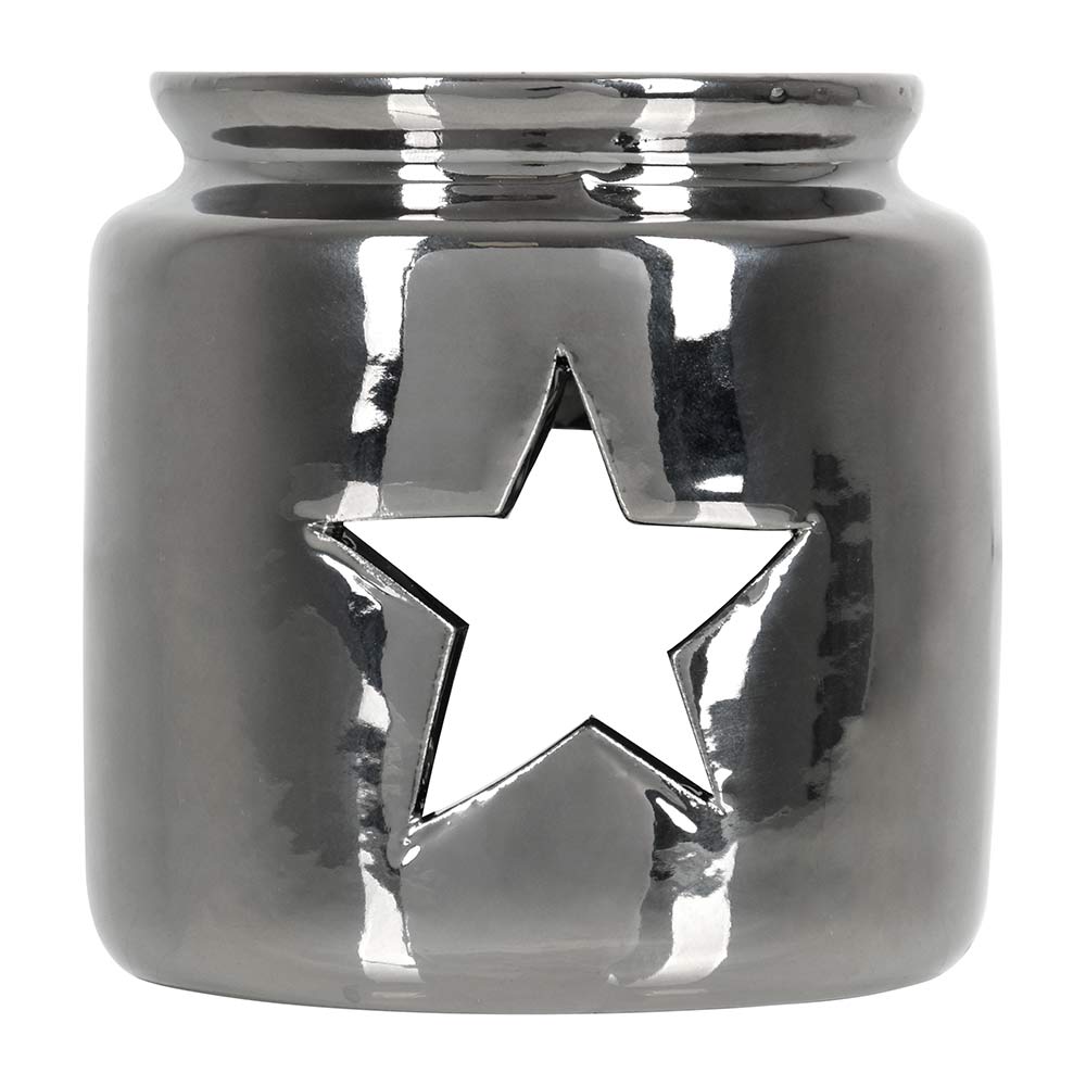 Аромалампа "Звезда",свеча в комплекте, цвет серебряный, 7,5 х7,5 см, для бани и сауны, "Банные штучки"