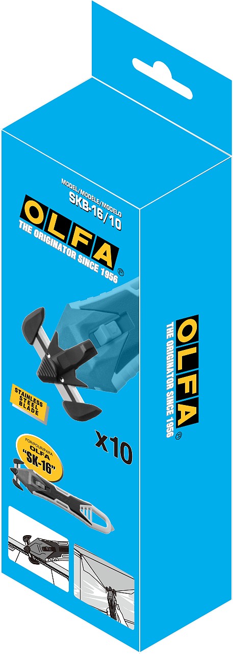 OLFA SK-16 для ножа, 10 шт, лезвие (OL-SKB-16/10)