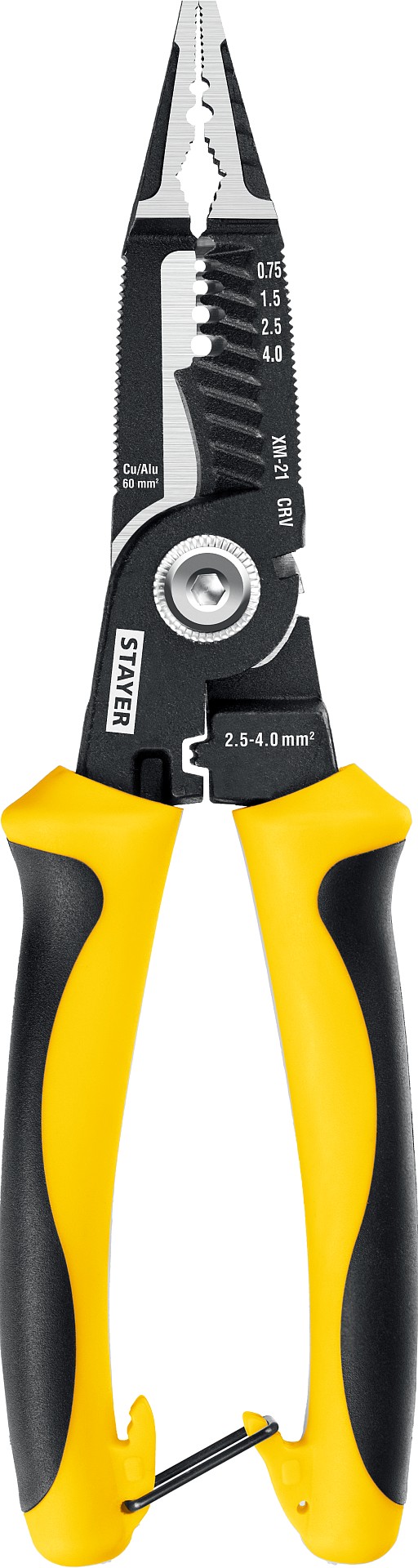 STAYER HERCULES XM-21, 4в1 электромонтажные клещи (23342-21)