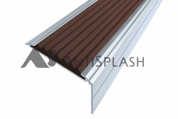Алюминиевый угол-порог АУ-50 премиум, 50x20x1500мм т.коричневый