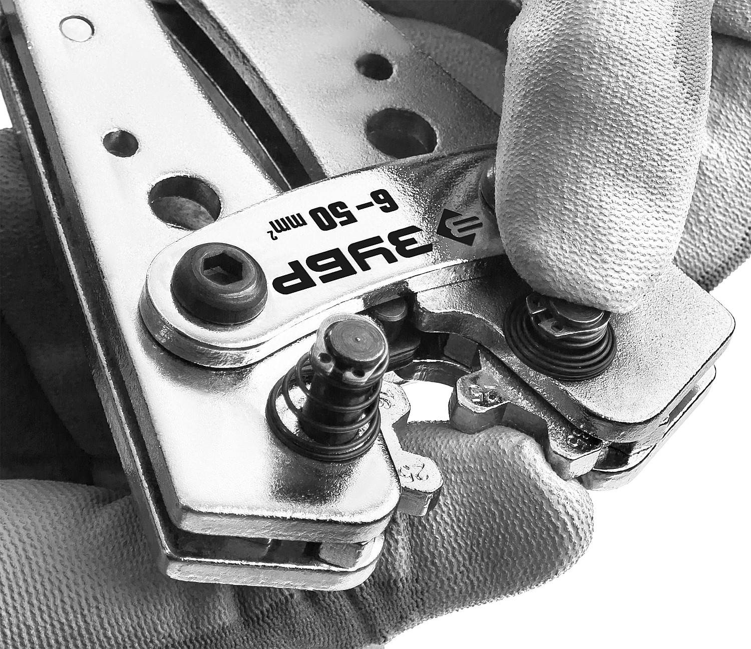 ЗУБР ПКГ-50, 6 - 50 мм2, усиленные пресс-клещи гексагональные для медных наконечников и гильз, Профессионал(45453)