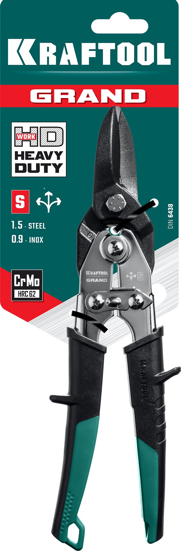 KRAFTOOL Grand, 270 мм, прямые ножницы по металлу (2324-S)