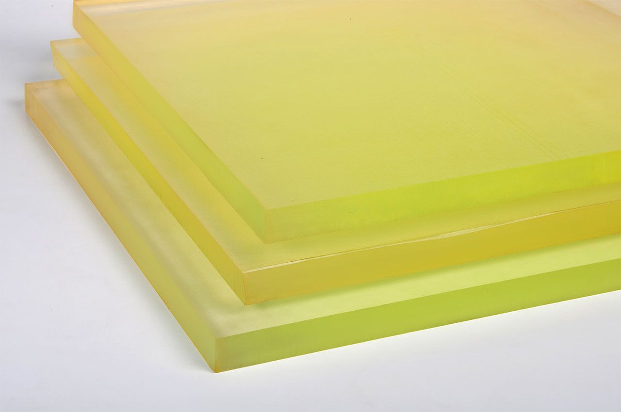 Полиуретан листовой 25 мм (500х500 мм, 7.2 кг, жёлтый) Китай