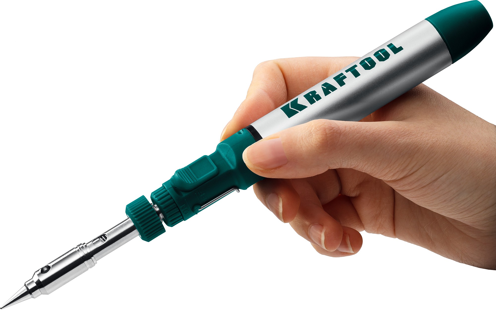 KRAFTOOL SolderGas, 70 B, 30 - 70 Вт, 1300°С, горелка, фен, набор 8 в 1, газовый паяльник (55504-H8)