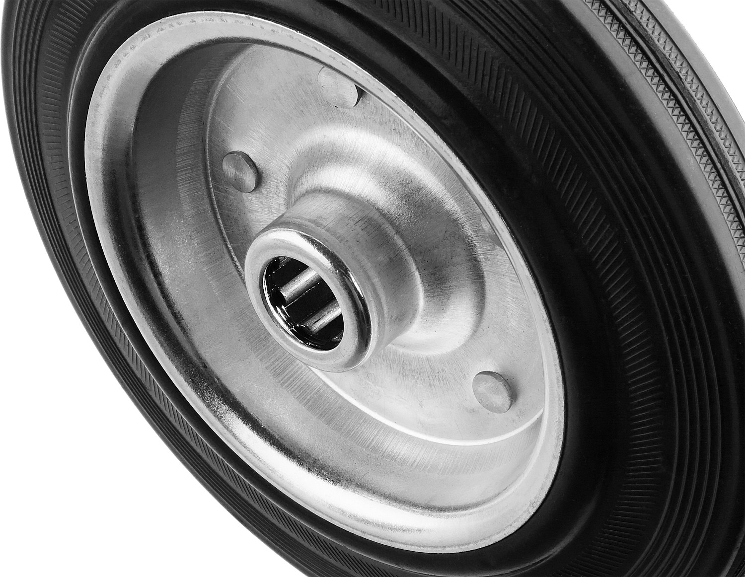 ЗУБР d 100 мм, г/п 70 кг, игольчатый подшипник, резина/металл, колесо, Профессионал (30936-100)